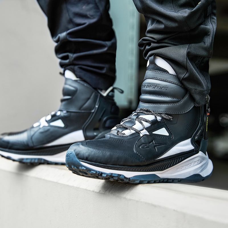Alpinestars Speedstreet motorcykelstøvler sort-hvid