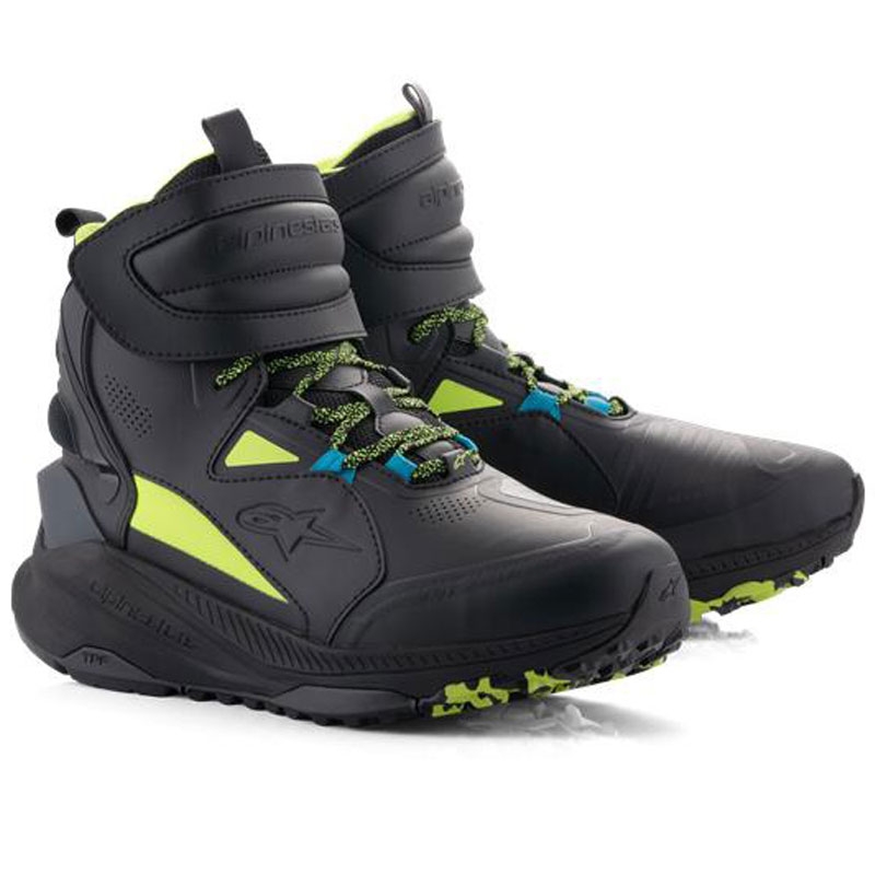 Alpinestars Speedstreet motorcykelstøvler sort-limeblå