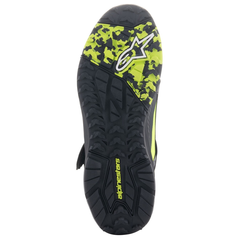 Alpinestars Speedstreet motorcykelstøvler sort-limeblå