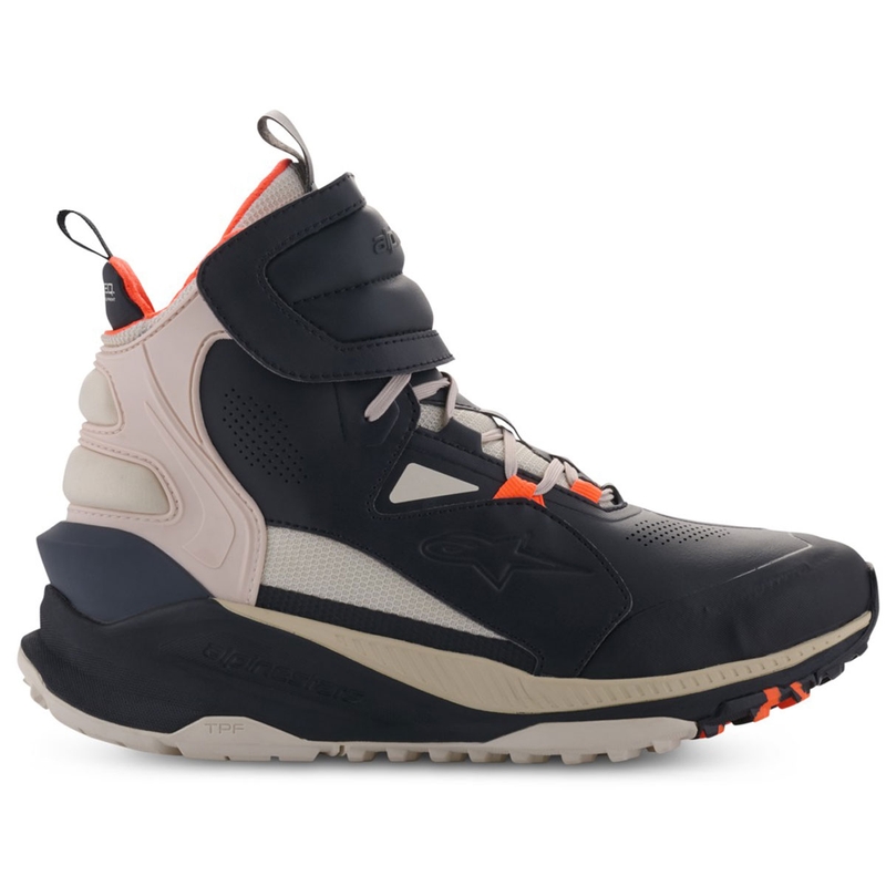 Alpinestars Speedstreet motorcykelstøvler sort-mandel-orange