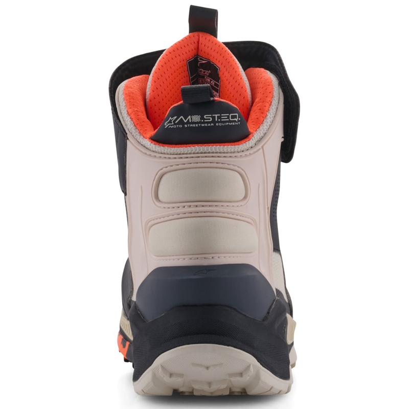 Alpinestars Speedstreet motorcykelstøvler sort-mandel-orange