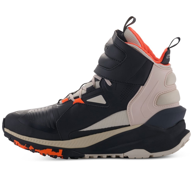 Alpinestars Speedstreet motorcykelstøvler sort-mandel-orange