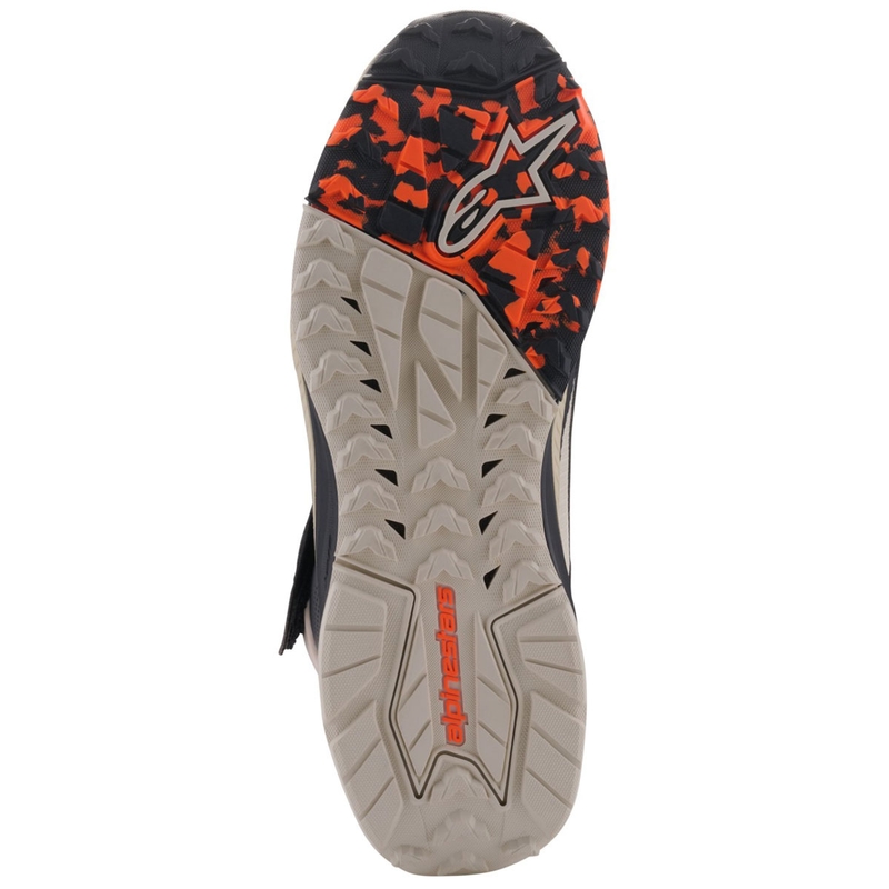 Alpinestars Speedstreet motorcykelstøvler sort-mandel-orange