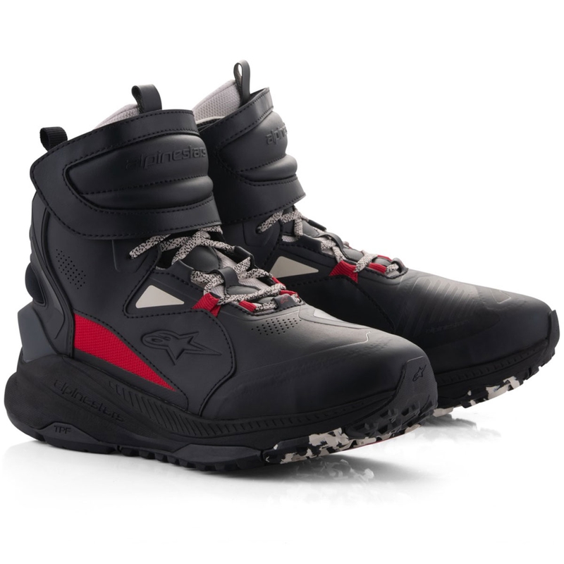 Alpinestars Speedstreet motorcykelstøvler sort-beige-rød