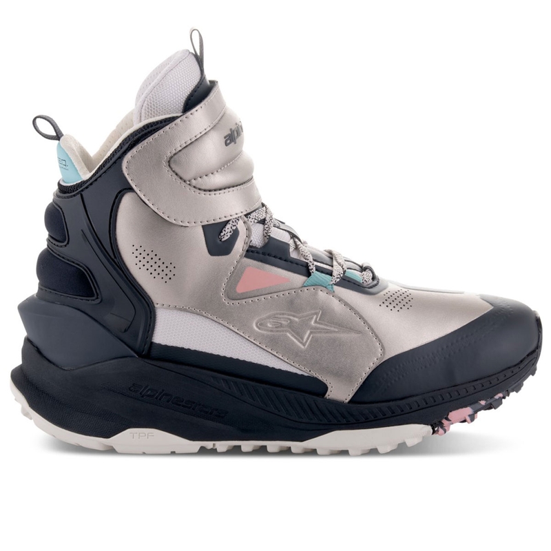 Alpinestars Speedstreet motorcykelstøvler beige-koral-sort-blå