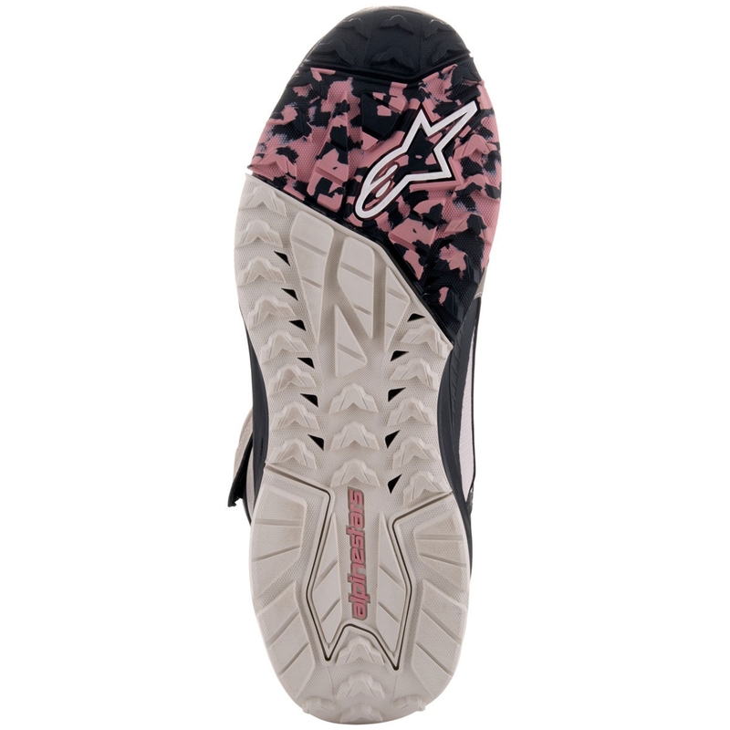 Alpinestars Speedstreet motorcykelstøvler beige-koral-sort-blå