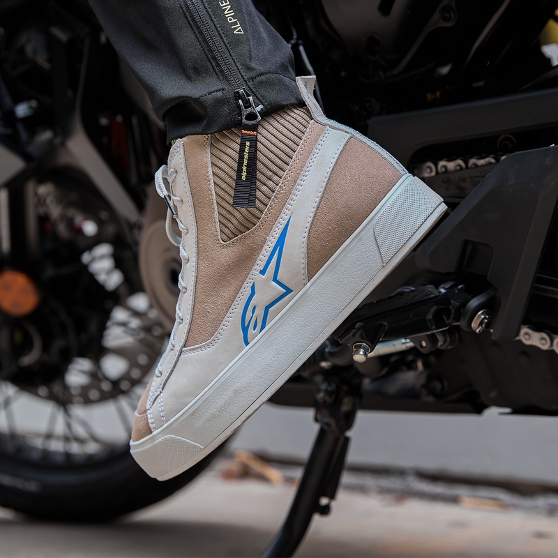 Motorcykelstøvler Alpinestars Stella Stated Podium Dame, Hvid/Lysegrå