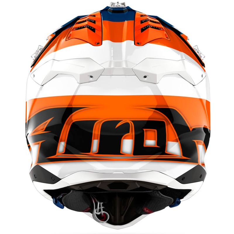 Motocross hjelm Airoh Aviator 3 Monarch blank orange