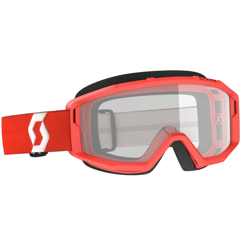 Motocrossbriller SCOTT Primal Clear rød-klar