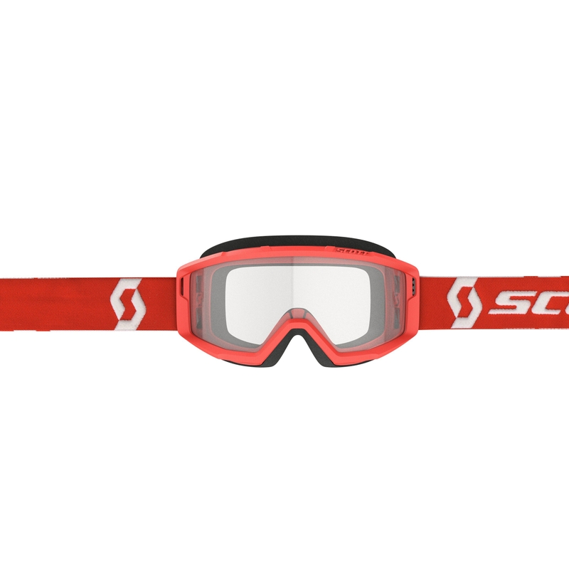 Motocrossbriller SCOTT Primal Clear rød-klar
