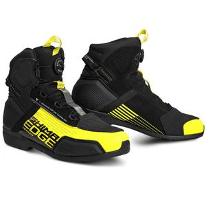 Motorcykelstøvler Shima Edge Vent, Sort/Fluo Gul