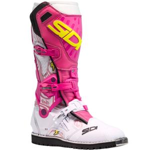 Motorcykelstøvler SiDi Crossair HD End BB001 pink-hvid