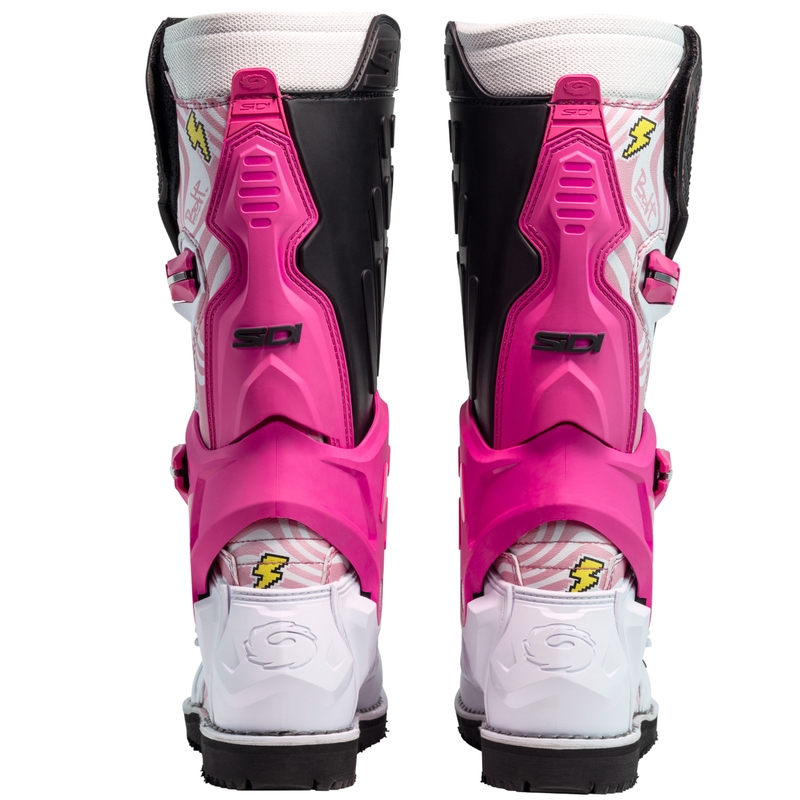Motorcykelstøvler SiDi Crossair HD End BB001 pink-hvid