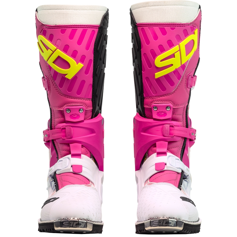 Motorcykelstøvler SiDi Crossair HD End BB001 pink-hvid