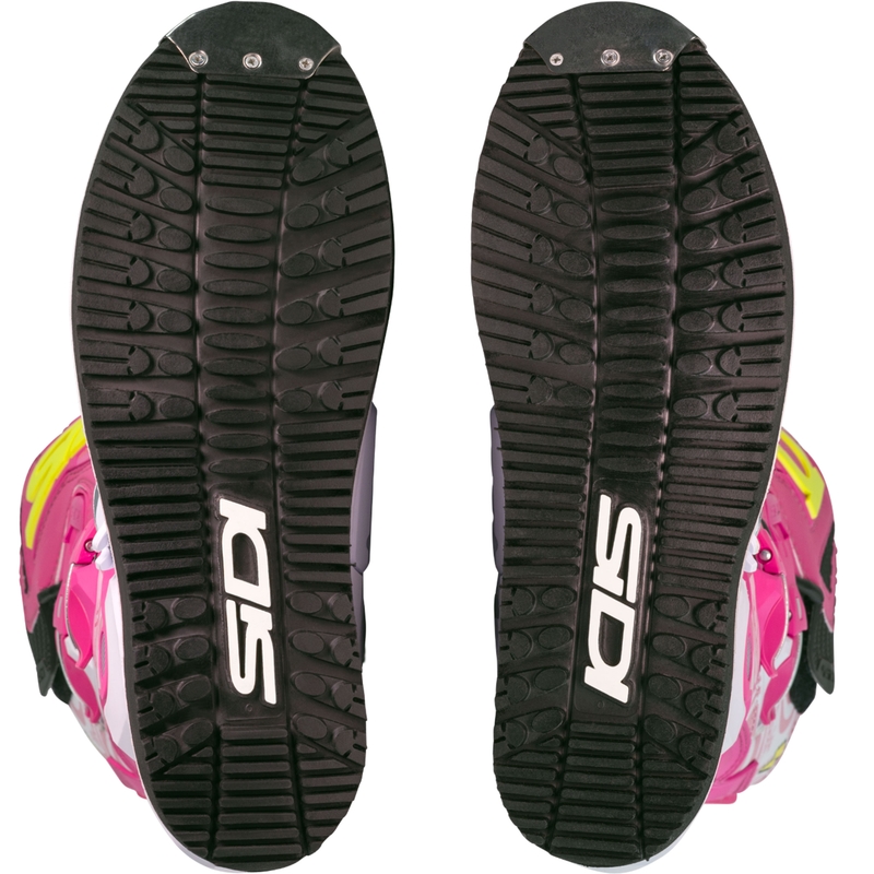 Motorcykelstøvler SiDi Crossair HD End BB001 pink-hvid
