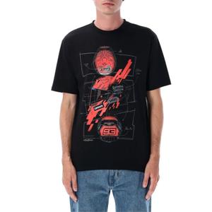 Ducati Marc Marquez T-shirt - hjelm MotoGP sort-rød