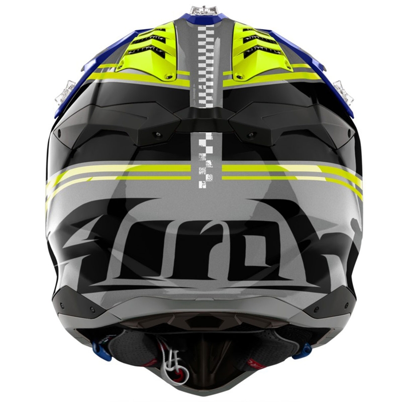 Motocross hjelm Airoh Aviator 3 Hima blå blank