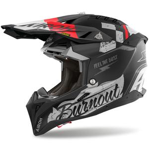 Airoh Aviator 3 Burnout motocross hjelm sort mat