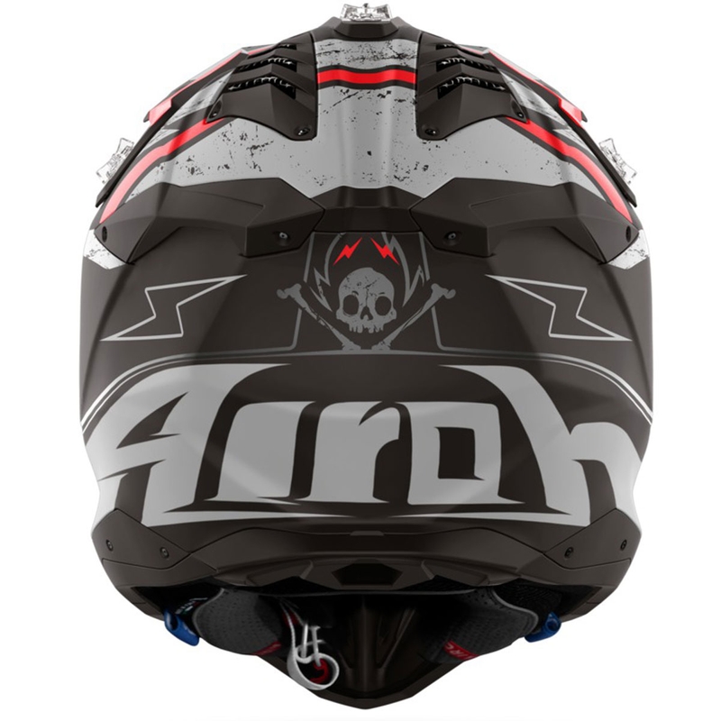 Airoh Aviator 3 Burnout motocross hjelm sort mat