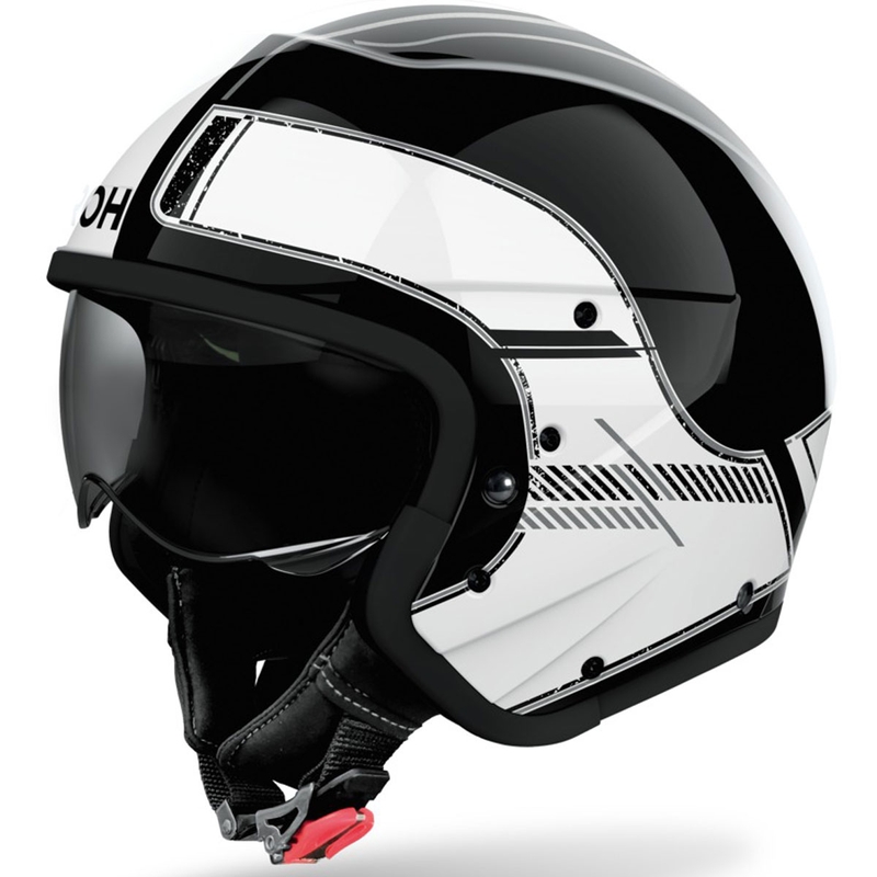 Modulær motorcykelhjelm Airoh J110 Raster blank hvid