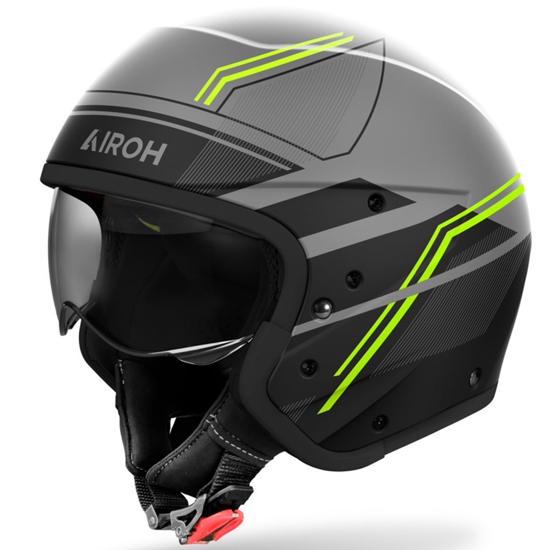 Modulær motorcykelhjelm Airoh J110 Slim mat gul