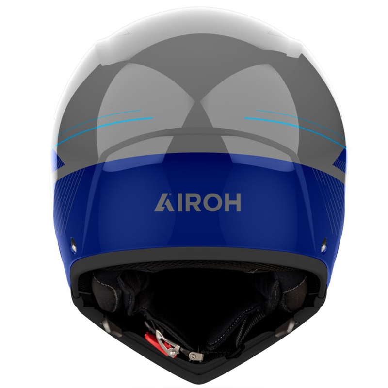 Modulær motorcykelhjelm Airoh J110 Slim blank blå