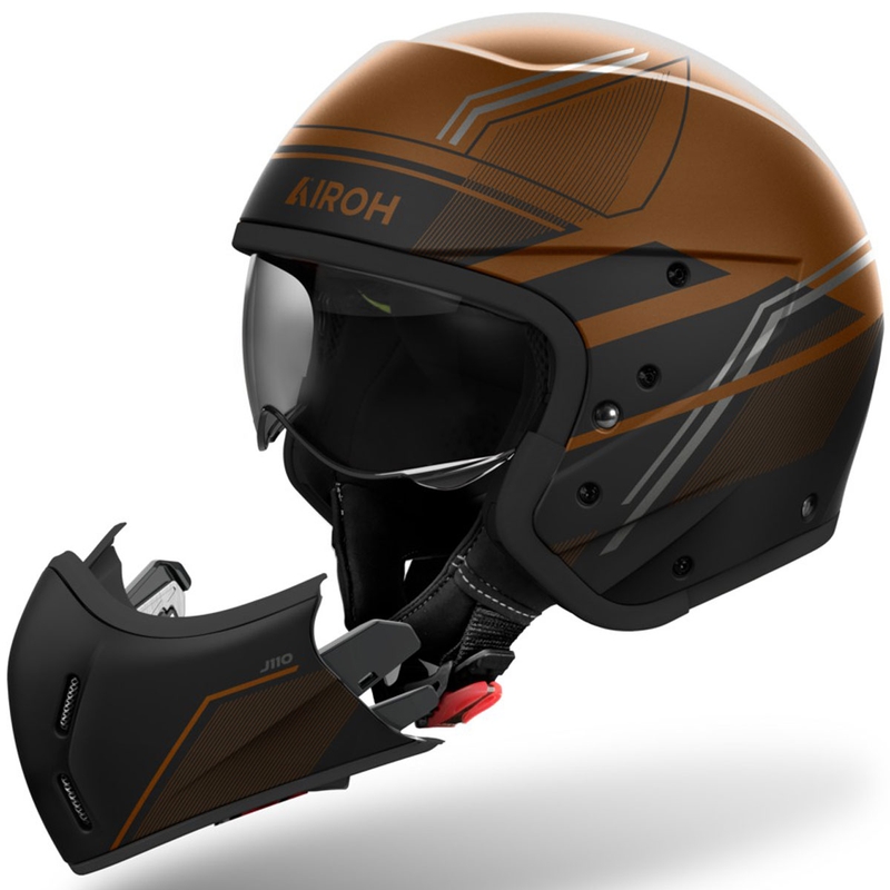Modulær motorcykelhjelm Airoh J111 Slim skinnende bronze