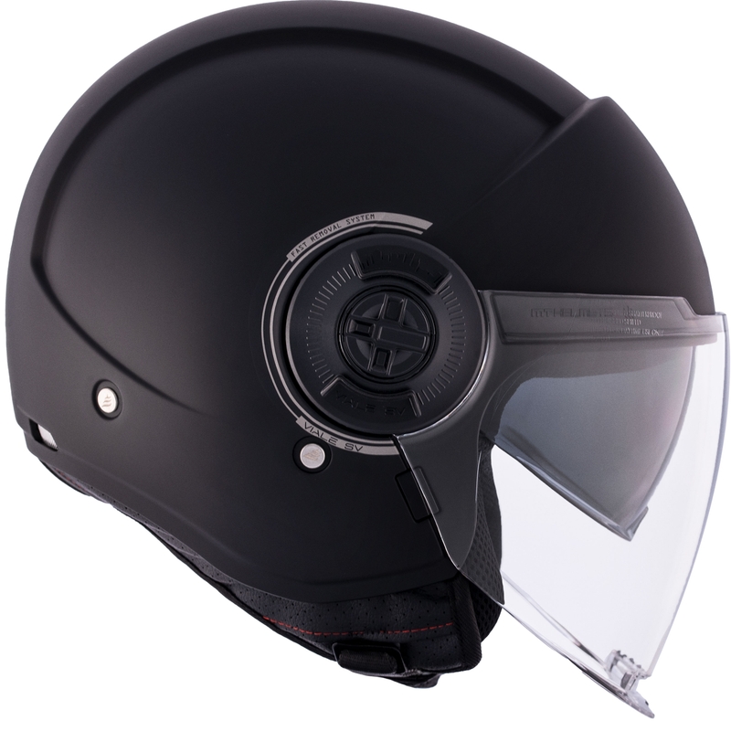 MT Viale SV S åben motorcykelhjelm sort mat