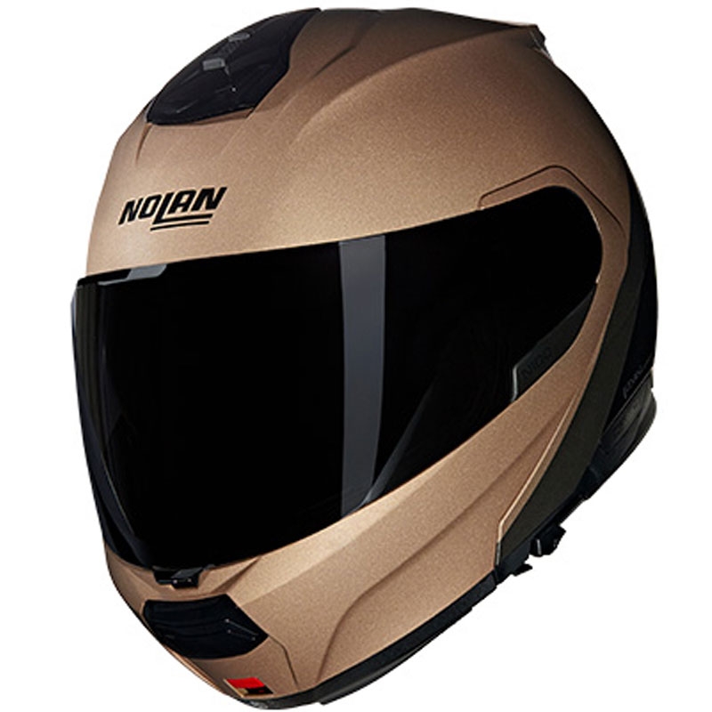 Flip-up motorcykelhjelm Nolan N100-6 Verniciatura Speciale N-COM 341 sand-sort