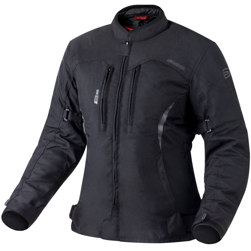Dame motorcykeljakke Ozone Delta IV sort