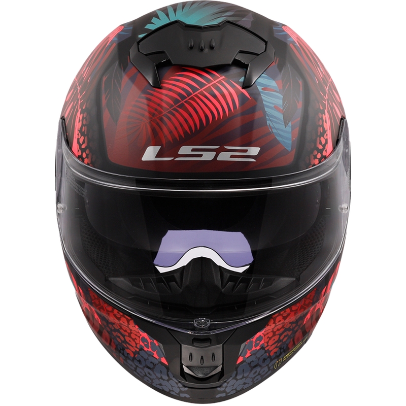 LS2 FF808 Stream II Jungle Black-Pink-Blue Integral motorcykelhjelm