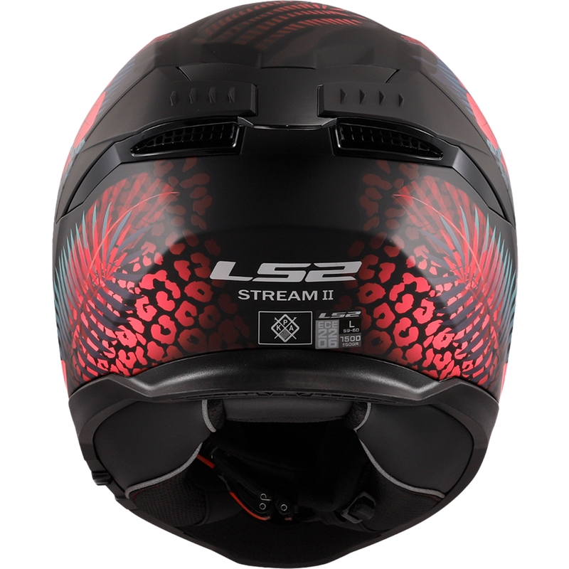 LS2 FF808 Stream II Jungle Black-Pink-Blue Integral motorcykelhjelm