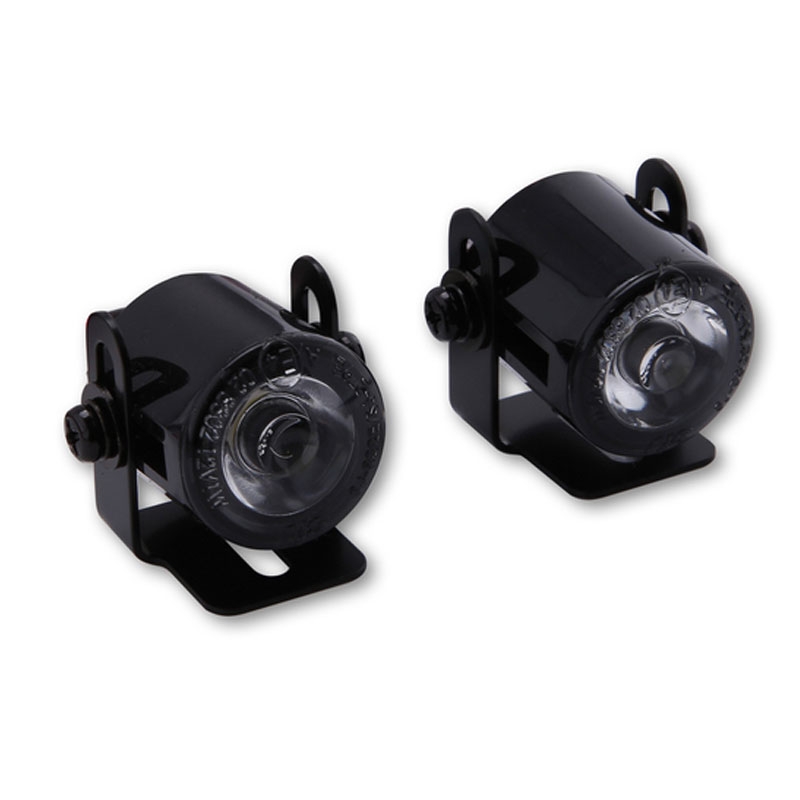 Parkeringslys Highsider Smart LED 24,7 mm rundt sort