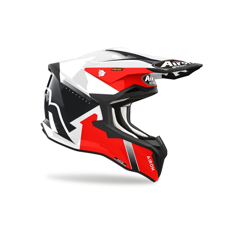 Airoh Strycker Blazer motocross hjelm rød  - II. kvalitet