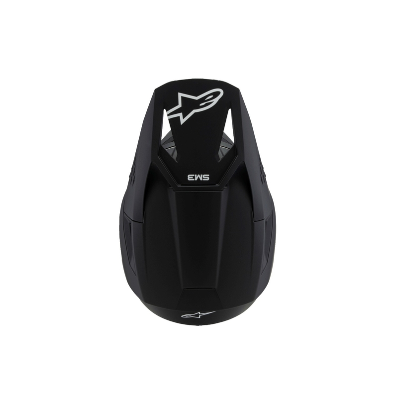 Alpinestars S-M3 Solid Børne Motocross Hjelm Mat Sort - II. kvalitet