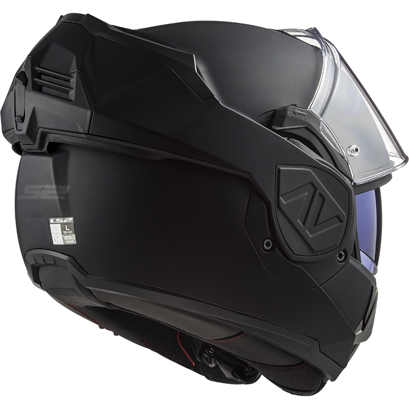 Flip-up motorcykelhjelm LS2 FF906 Advant Noir-06 sort - II. kvalitet