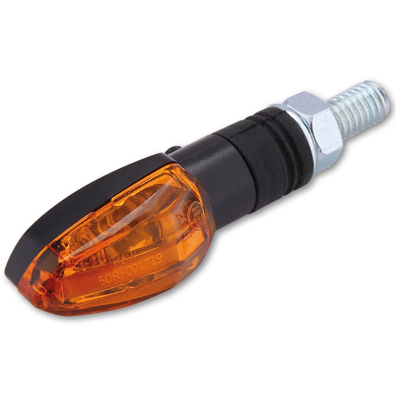 Motorcykel blinklys Highsider Smart Lizzard 12V sort-orange