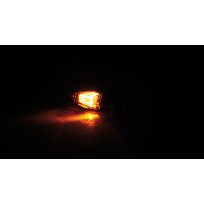 Motorcykel blinklys Highsider Smart Lizzard 12V sort-orange