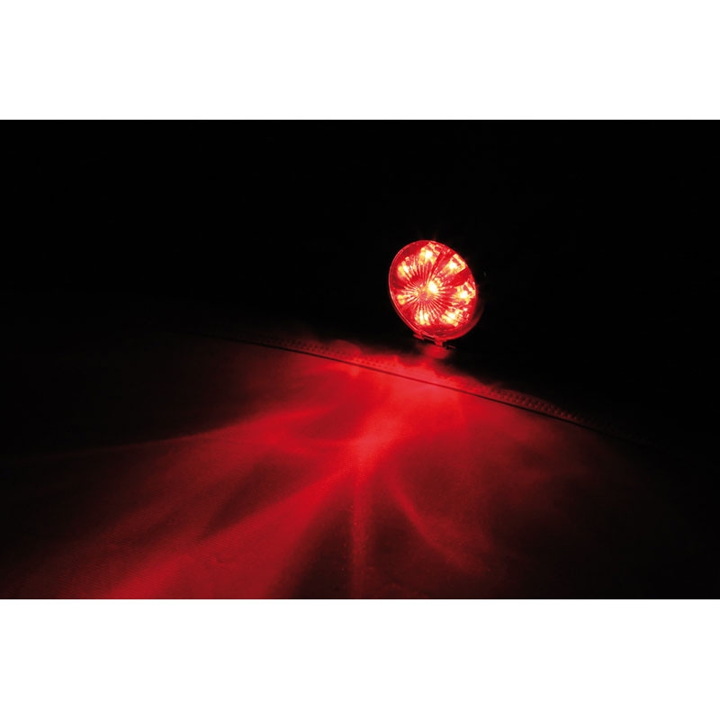 Highsider Smart Bates Style LED motorcykel baglygte sort-krom