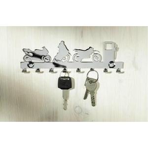 Nøgleholder i krom - 8 kroge