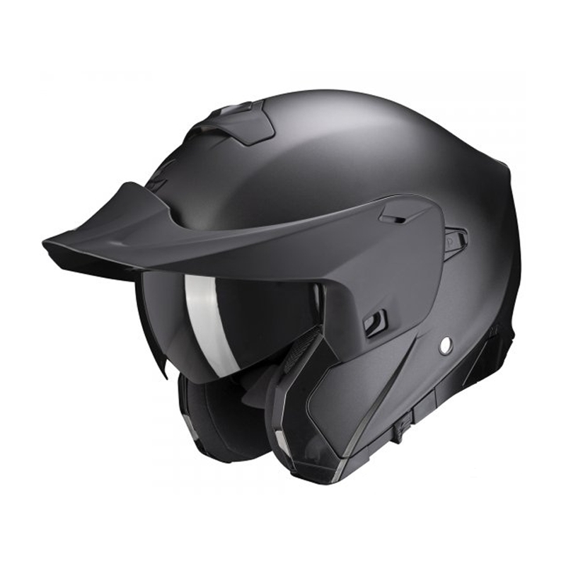 Scorpion EXO-930 EVO Solid flip-up motorcykelhjelm sort mat