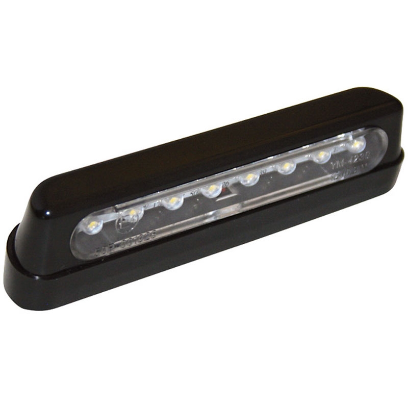 Nummerpladelygte Highsider Smart LED sort-røg