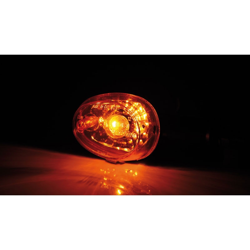 Highsider Smart motorcykel blinklys sort-orange