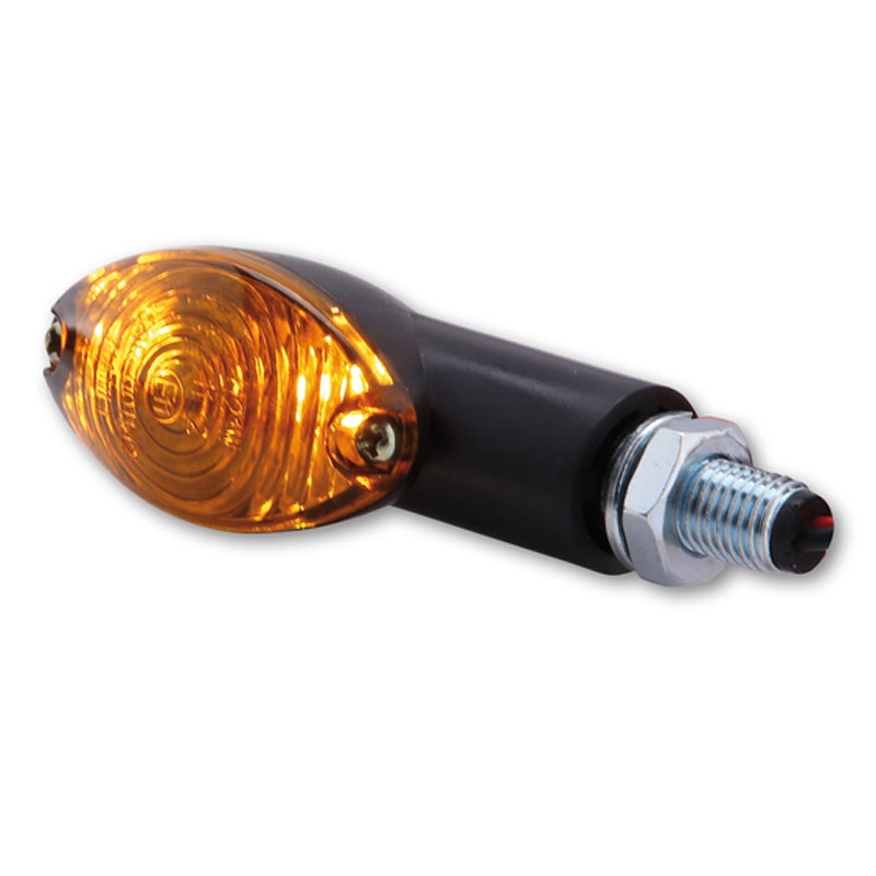 Motorcykel blinklys Highsider Smart Cateye Mini sort-røg