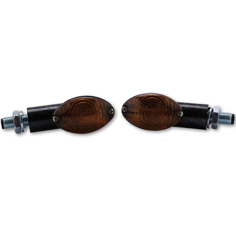 Motorcykel blinklys Highsider Smart Cateye Mini røg-sort