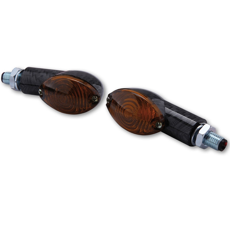 Motorcykel blinklys Highsider Smart Cateye Mini røg-sort