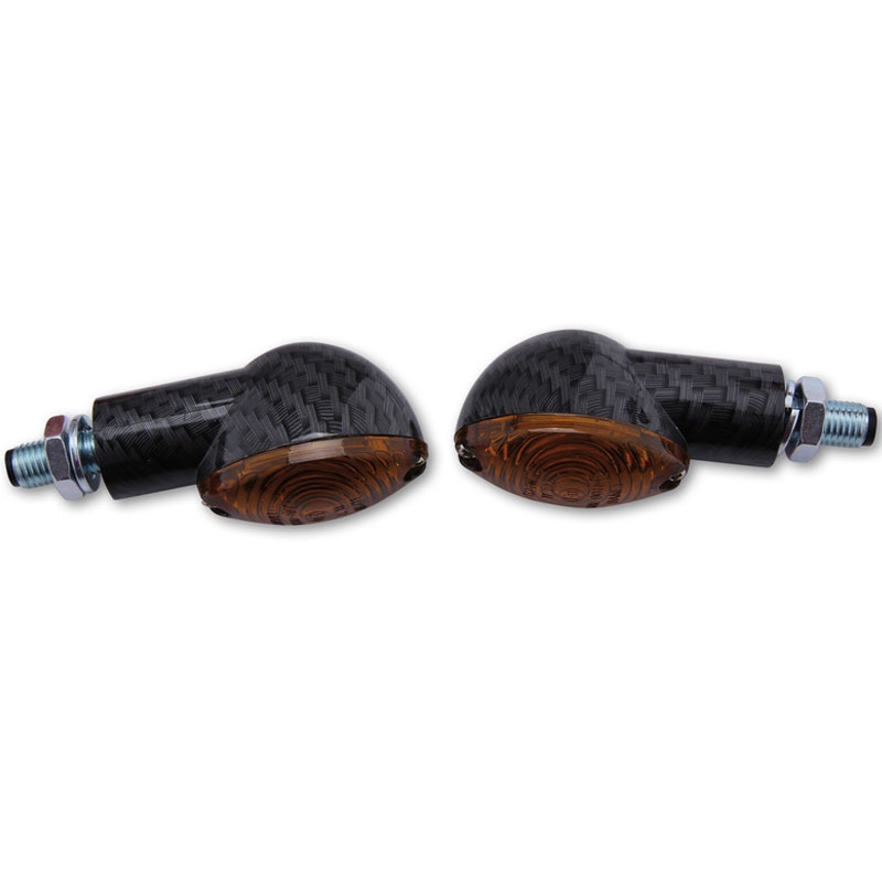 Motorcykel blinklys Highsider Smart Cateye Mini røg-sort