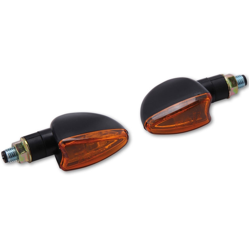 Highsider Smart Arrow Mini motorcykel blinklys sort-orange