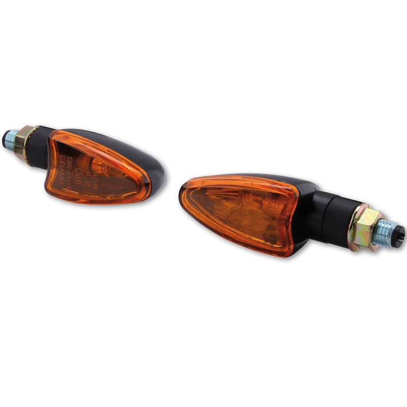 Highsider Smart Arrow Mini motorcykel blinklys sort-orange