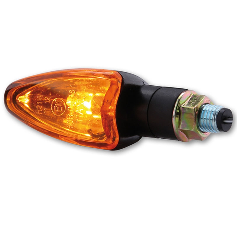 Highsider Smart Arrow Mini motorcykel blinklys sort-orange
